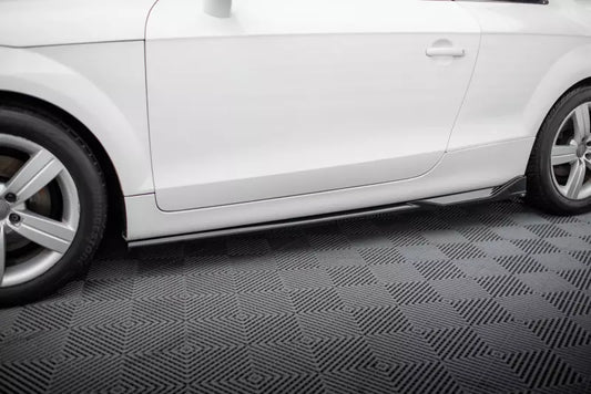 Maxton Design Seitenschweller (Paar) für Audi TT 8J Hochglanz schwarz – Ansicht 1