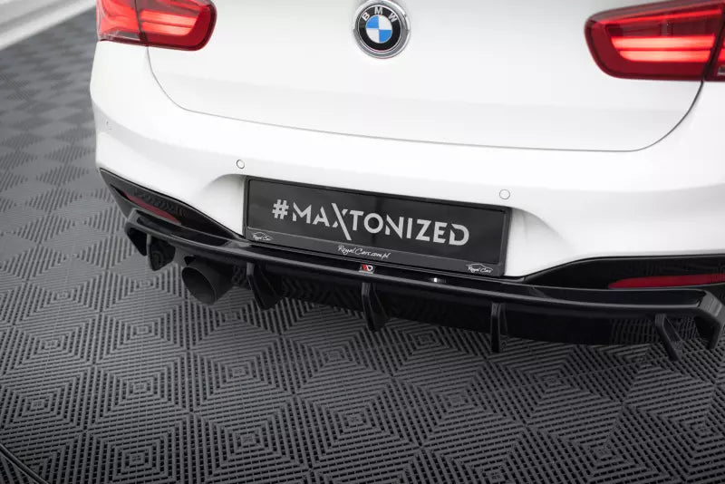 Maxton Design Heckdiffusor für BMW 1er M-Paket F20 Facelift Hochglanz schwarz – Ansicht 3