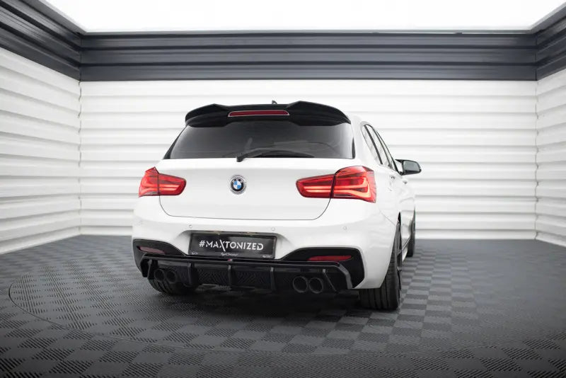 Maxton Design Heckdiffusor für BMW 1er M-Paket / M140i F20 Facelift Hochglanz schwarz – Ansicht 1