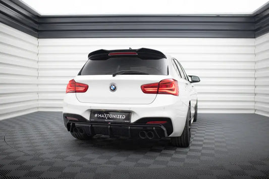 Maxton Design Heckdiffusor für BMW 1er M-Paket / M140i F20 Facelift Hochglanz schwarz – Ansicht 1