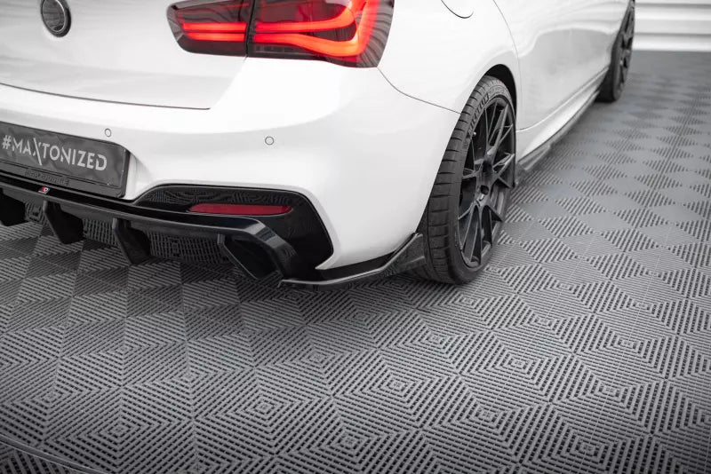 Maxton Design Diffusor Flaps für BMW 1er M-Paket / M140i F20 Facelift Hochglanz schwarz – Ansicht 1
