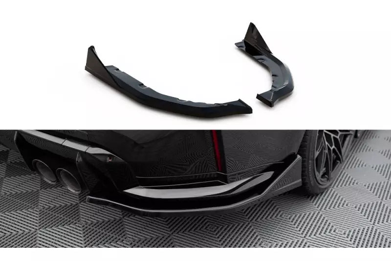 Maxton Design Diffusor Flaps V.3 für CSL Look BMW M3 G80 / G81 Hochglanz schwarz – Ansicht 2
