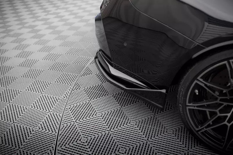 Maxton Design Diffusor Flaps V.3 für CSL Look BMW M3 G80 / G81 Hochglanz schwarz – Ansicht 4