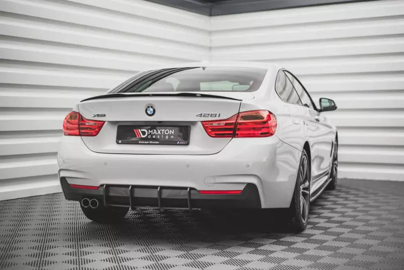 Maxton Design Street Pro Heckdiffusor V.1 für BMW 4er M-Paket F32 schwarz matt – Ansicht 1