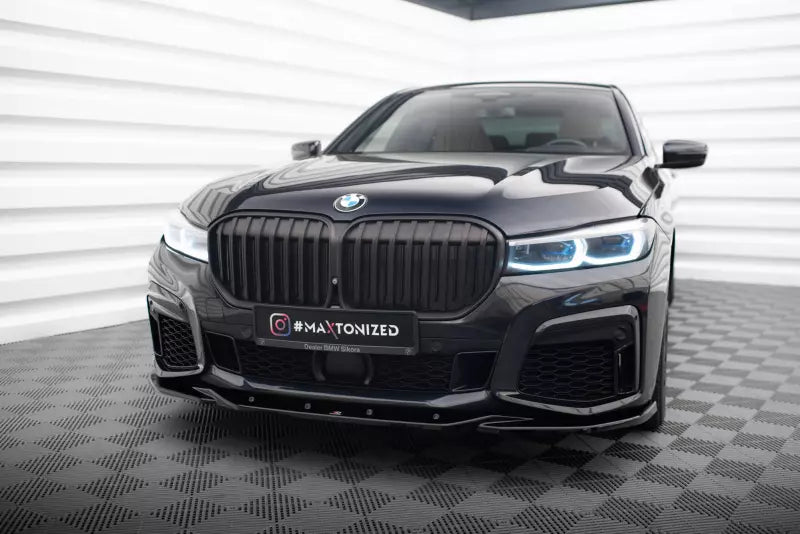 Maxton Design Frontlippe V.3 für BMW 7 G11 M-Paket Facelift Hochglanz schwarz – Ansicht 1