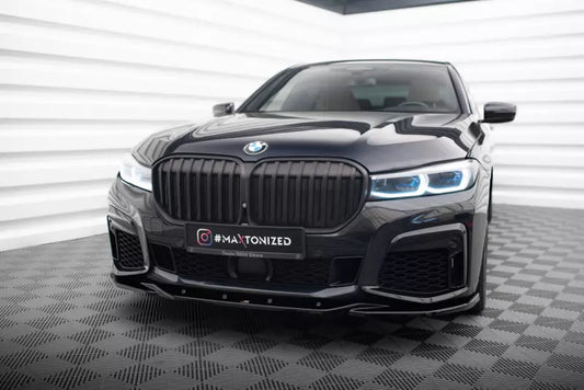 Maxton Design Frontlippe V.3 für BMW 7 G11 M-Paket Facelift Hochglanz schwarz – Ansicht 1