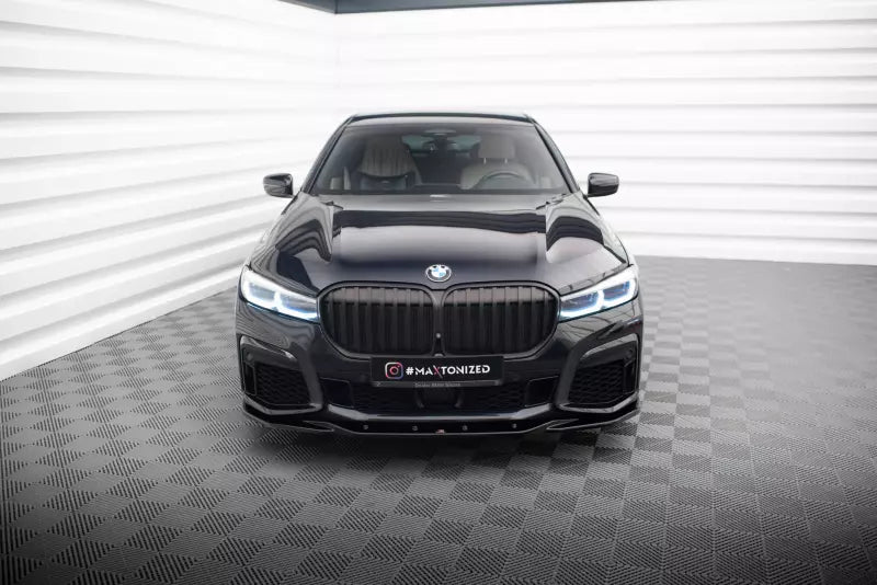 Maxton Design Frontlippe V.3 für BMW 7 G11 M-Paket Facelift Hochglanz schwarz – Ansicht 2