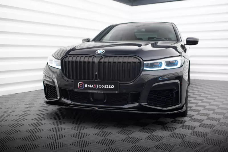 Maxton Design Frontlippe V.4 für BMW 7 G11 M-Paket Facelift Hochglanz schwarz – Ansicht 1