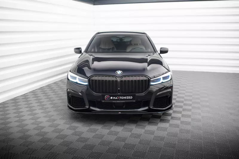 Maxton Design Frontlippe V.4 für BMW 7 G11 M-Paket Facelift Hochglanz schwarz – Ansicht 2