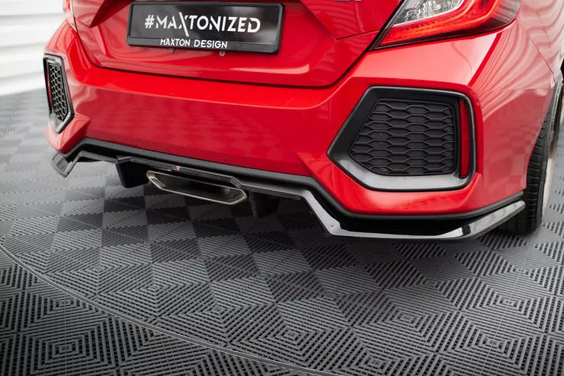 Maxton Design Mittlerer Heckdiffusor für Honda Civic SI Mk10 Hochglanz schwarz – Ansicht 1