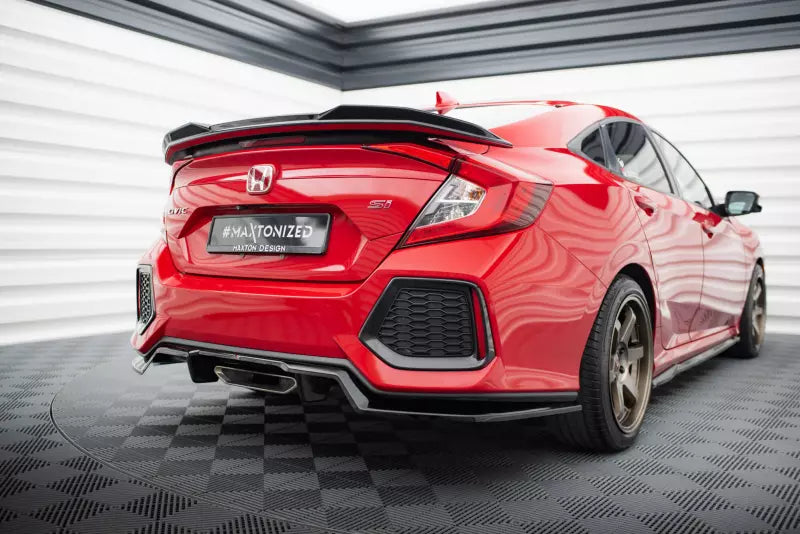 Maxton Design Mittlerer Heckdiffusor für Honda Civic SI Mk10 Hochglanz schwarz – Ansicht 3