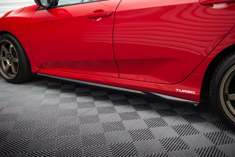 Maxton Design Seitenschweller (Paar) für Honda Civic SI Mk10 Hochglanz schwarz – Ansicht 2