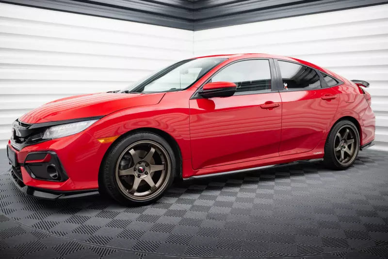 Maxton Design Seitenschweller (Paar) für Honda Civic SI Mk10 Hochglanz schwarz – Ansicht 3