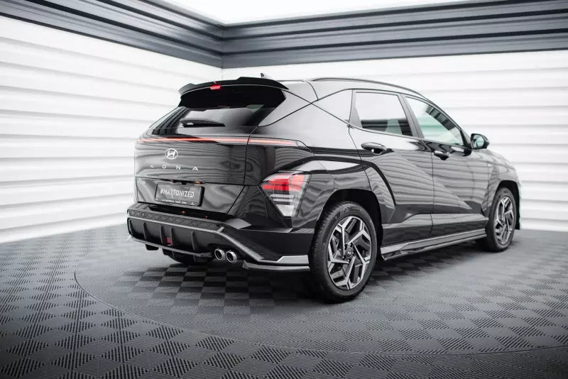 Maxton Design Heckspoiler Lippe für Hyundai Kona N-Line Mk2 Hochglanz schwarz – Ansicht 2