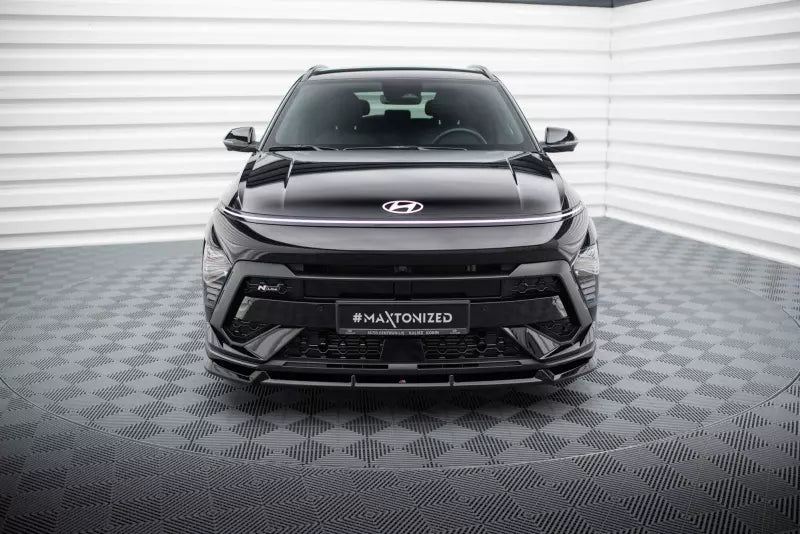 Maxton Design Frontlippe für Hyundai Kona N-Line Mk2 Hochglanz schwarz – Ansicht 2