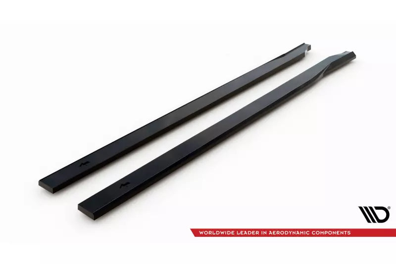 Maxton Design Seitenschweller (Paar) für Hyundai Kona N-line Mk2 Hochglanz schwarz – Ansicht 4