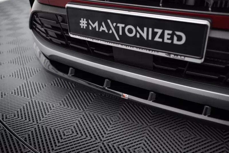Maxton Design Frontlippe V.1 für Hyundai Tucson N-Line Mk4 Hochglanz schwarz – Ansicht 3