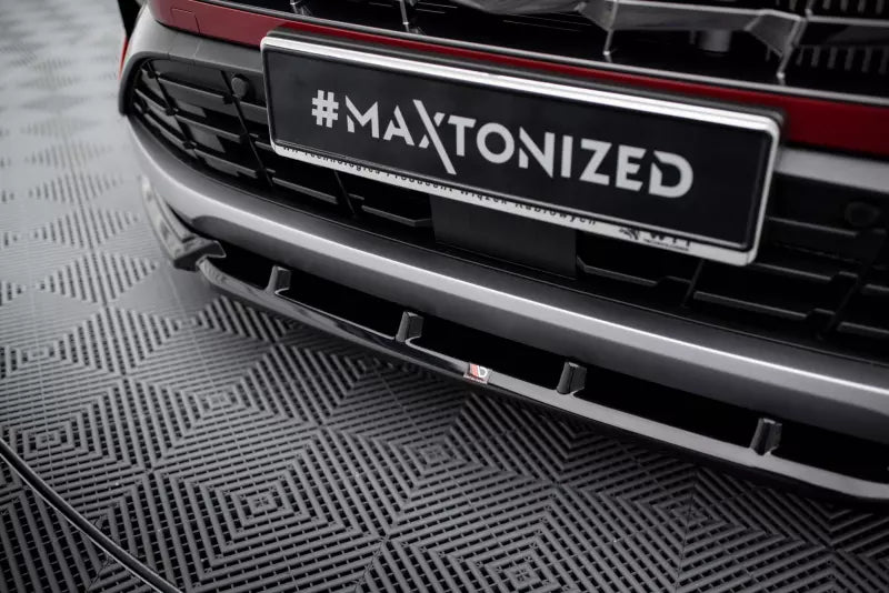 Maxton Design Frontlippe V.2 für Hyundai Tucson N-Line Mk4 Hochglanz schwarz – Ansicht 3