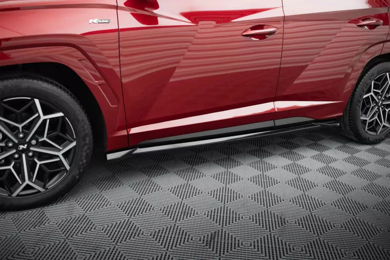 Maxton Design Seitenschweller (Paar) für Hyundai Tucson N-Line Mk4 Hochglanz schwarz – Ansicht 1