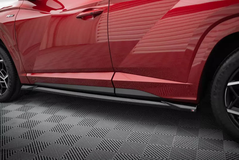 Maxton Design Seitenschweller (Paar) für Hyundai Tucson N-Line Mk4 Hochglanz schwarz – Ansicht 3