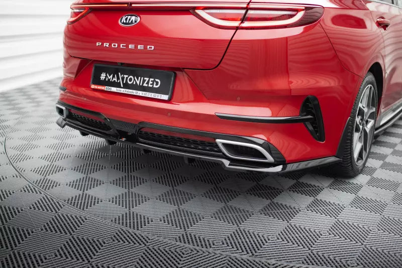 Maxton Design Mittlerer Heckdiffusor für Kia ProCeed GT-Line Mk1 Hochglanz schwarz – Ansicht 2