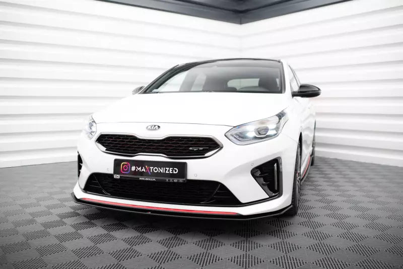 Maxton Design Street Pro Frontlippe für Kia Ceed GT Mk3 / Proceed Mk1 schwarz matt – Ansicht 1