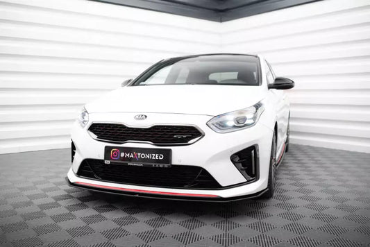Maxton Design Street Pro Frontlippe für Kia Ceed GT Mk3 / Proceed Mk1 schwarz matt – Ansicht 1