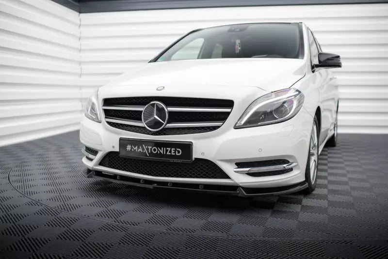 Maxton Design Frontlippe für Mercedes-Benz B W246 Hochglanz schwarz – Ansicht 1