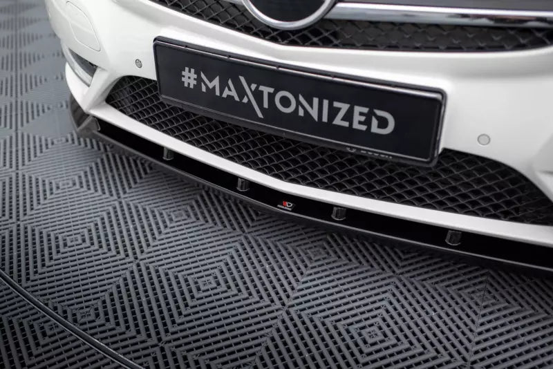 Maxton Design Frontlippe für Mercedes-Benz B W246 Hochglanz schwarz – Ansicht 3