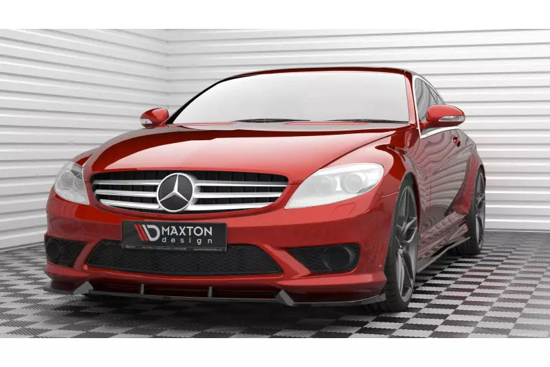 Maxton Design Frontlippe V.1 für Mercedes-Benz CL 63 AMG C216 Hochglanz schwarz – Ansicht 1