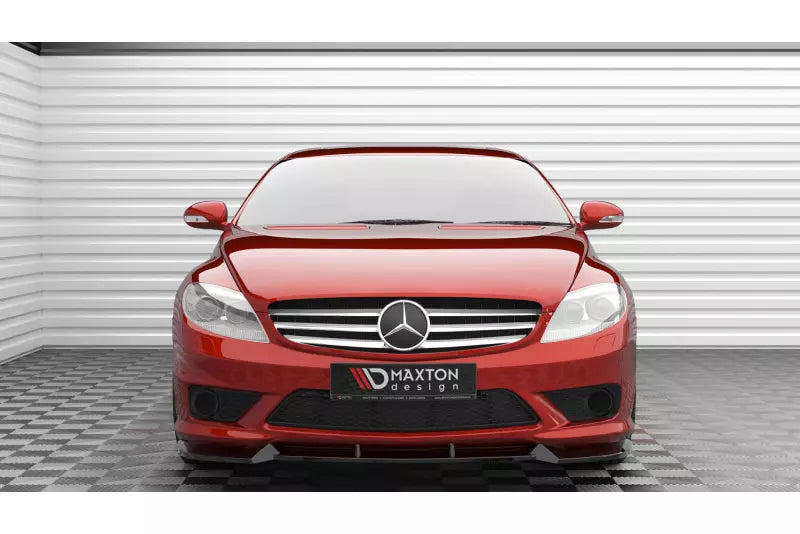 Maxton Design Frontlippe V.1 für Mercedes-Benz CL 63 AMG C216 Hochglanz schwarz – Ansicht 2