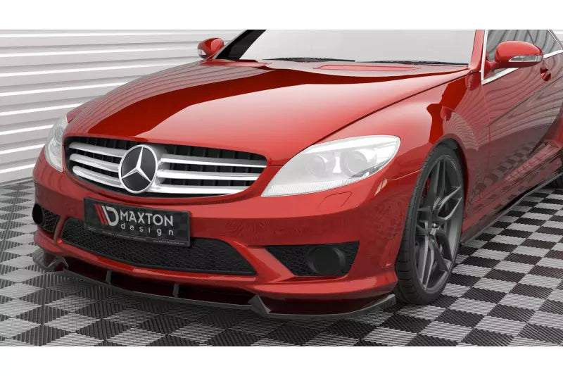 Maxton Design Frontlippe V.1 für Mercedes-Benz CL 63 AMG C216 Hochglanz schwarz – Ansicht 4