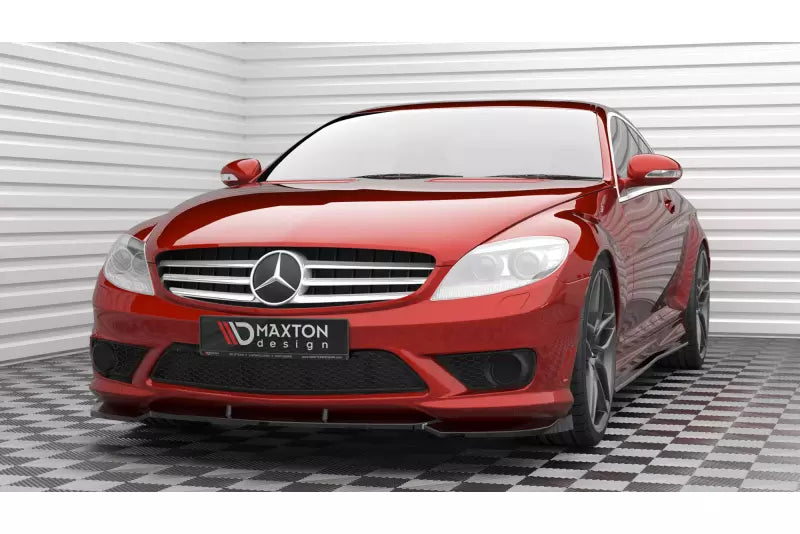 Maxton Design Frontlippe V.2 für Mercedes-Benz CL 63 AMG C216 Hochglanz schwarz – Ansicht 1