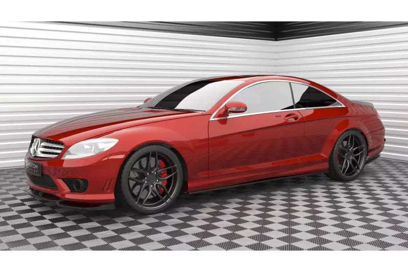 Maxton Design Frontlippe V.2 für Mercedes-Benz CL 63 AMG C216 Hochglanz schwarz – Ansicht 3