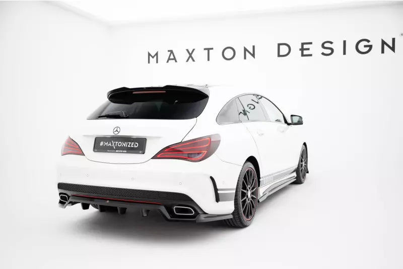 Maxton Design Heckspoiler Lippe für Mercedes-Benz CLA Shooting Brake 45 AMG / AMG-Line C117 Hochglanz schwarz – Ansicht 3