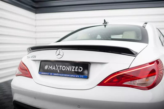 Maxton Design Heckspoiler 3D für Mercedes-Benz CLA C117 Facelift Hochglanz schwarz – Ansicht 1