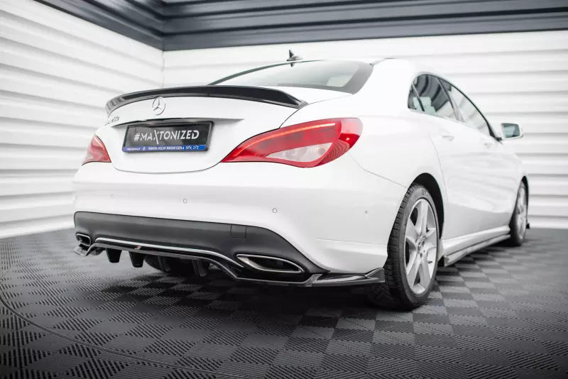 Maxton Design Heckspoiler 3D für Mercedes-Benz CLA C117 Facelift Hochglanz schwarz – Ansicht 2