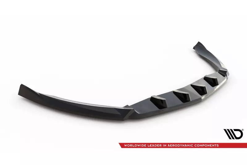 Maxton Design Frontlippe für Mercedes-Benz CLA C117 Facelift Hochglanz schwarz – Ansicht 4