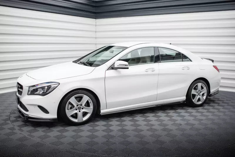 Maxton Design Seitenschweller (Paar) für Mercedes-Benz CLA C117 Facelift Hochglanz schwarz – Ansicht 2
