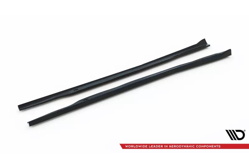 Maxton Design Seitenschweller (Paar) für Mercedes-Benz CLA C117 Facelift Hochglanz schwarz – Ansicht 4