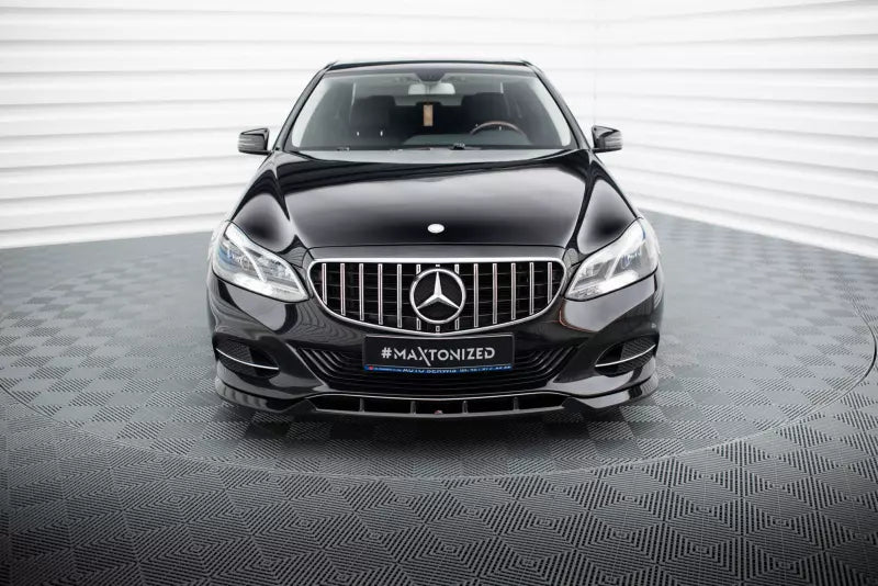 Maxton Design Frontlippe für Mercedes-Benz E W212 Facelift Hochglanz schwarz – Ansicht 2
