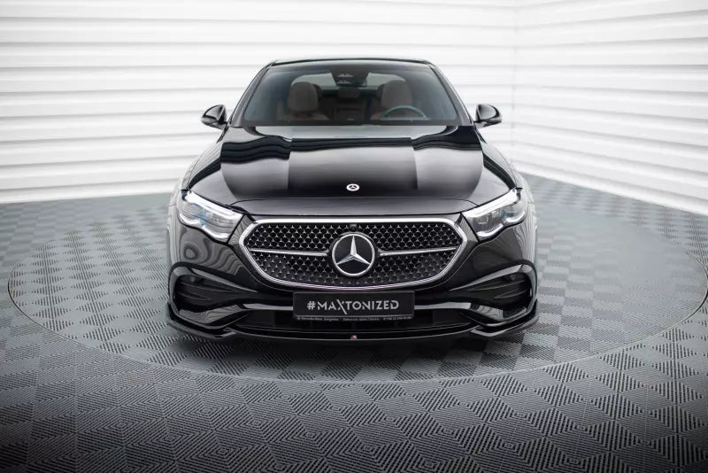 Maxton Design Frontlippe V.1 für Mercedes-Benz E AMG-Line W214 Hochglanz schwarz – Ansicht 2