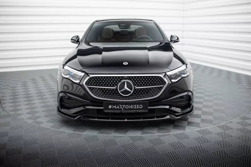 Maxton Design Frontlippe V.2 für Mercedes-Benz E AMG-Line W214 Hochglanz schwarz – Ansicht 2