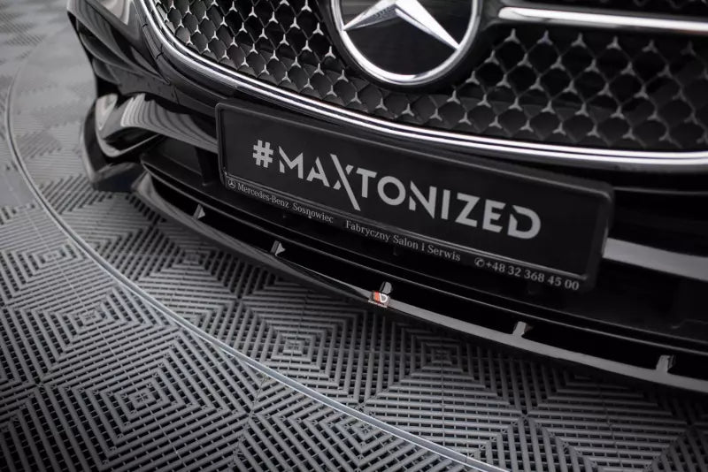 Maxton Design Frontlippe V.2 für Mercedes-Benz E AMG-Line W214 Hochglanz schwarz – Ansicht 3