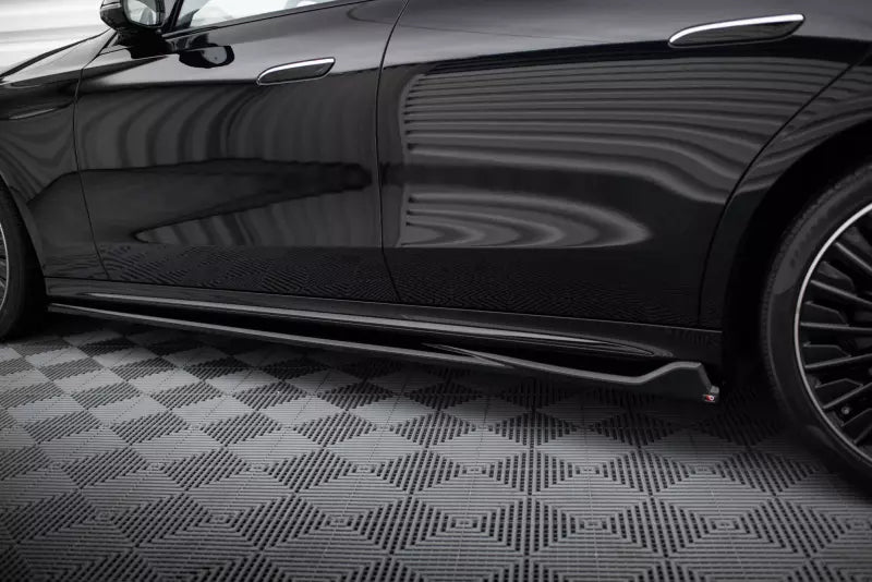 Maxton Design Seitenschweller (Paar) für Mercedes-Benz E AMG-Line W214 Hochglanz schwarz – Ansicht 3