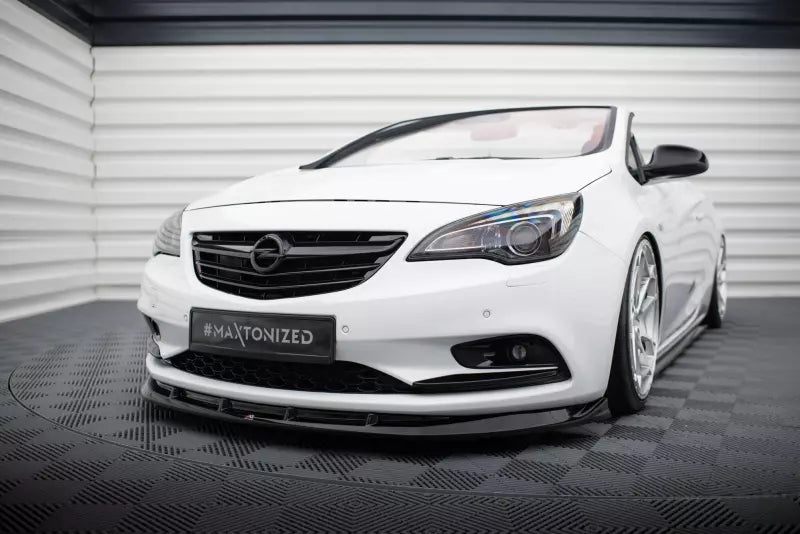 Maxton Design Frontlippe für Opel Cascada Hochglanz schwarz – Ansicht 1