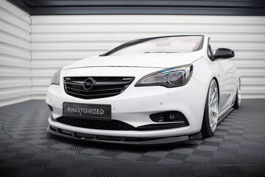 Maxton Design Frontlippe für Opel Cascada Hochglanz schwarz – Ansicht 1
