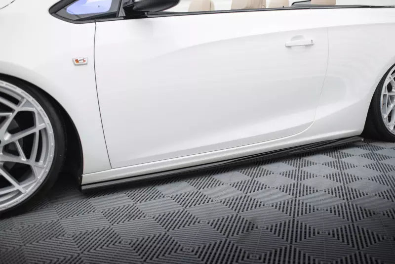 Maxton Design Seitenschweller (Paar) für Opel Cascada Hochglanz schwarz – Ansicht 1