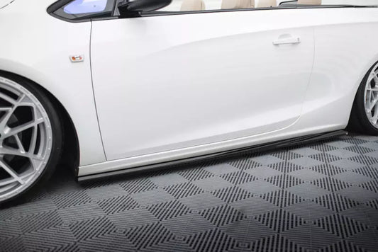 Maxton Design Seitenschweller (Paar) für Opel Cascada Hochglanz schwarz – Ansicht 1
