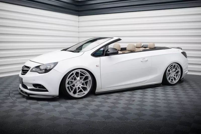 Maxton Design Seitenschweller (Paar) für Opel Cascada Hochglanz schwarz – Ansicht 2